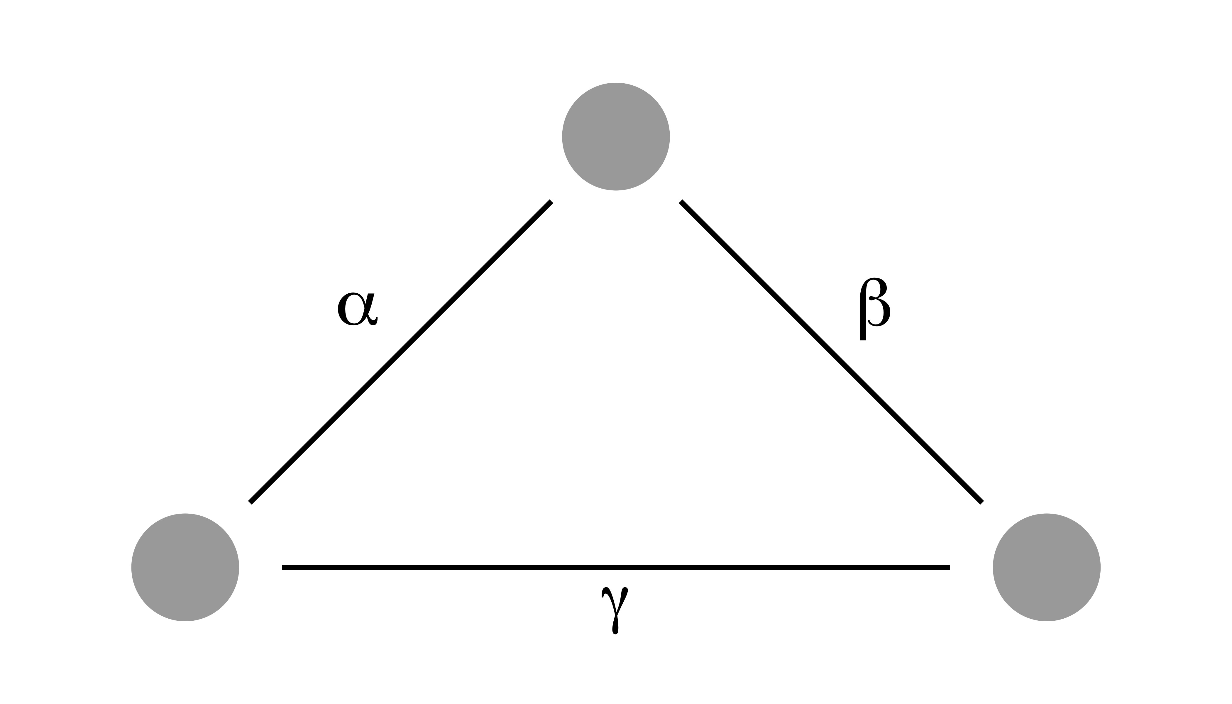 A mathematical model sets variables (dots) into relation (lines) using parameters.